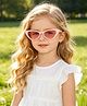 Pine Kids Solid Colour Cat Eye Sunglasses- Light Pink