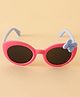Babyhug Solid Round Frame Sunglasses with Bow Applique - Pink