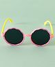 Pine Kids Solid Colour Round Sunglasses-Pink