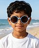 Pine Kids Solid Colour Round Sunglasses- Blue
