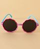 Pine Kids Solid Colour Round Sunglasses-  Fuchsia