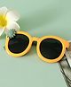 Babyhug Solid Coloured Sunglasses With Flower Applique - Yellow