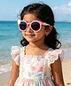 Babyhug Solid Coloured Sunglasses With Flower Applique -Fuchsia