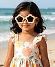 Babyhug Floral Shaped Sunglasses - Light Orange