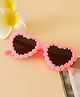Pine Kids Sunglasses with Floral Design - Pink