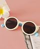 Pine Kids Solid Coloured Round Sunglasses - Beige