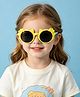 Babyhug Solid Coloured Sunglasses With Bow Design - White