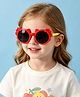 Babyhug Solid Coloured Sunglasses With Bow Design - Red