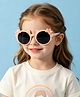Babyhug Solid Coloured Sunglasses With Bow Design - Peach