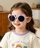 Babyhug Solid Coloured Sunglasses With Bow Design - Purple