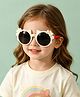 Babyhug Solid Coloured Sunglasses With Bow Design - Beige