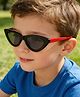 Babyhug Free Size Solid Color Sunglasses - Black & Red