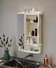 JD FRESH Unbreakable Bathroom Cabinet Wall Mount Mirror Cabinet for Wash Basin (Ivory)