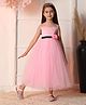 Toy Balloon Kids Satin Woven Sleeveless Glitter & Sequins Embellished Gown - Pink