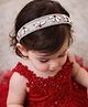 Tipy Tipy Tap Stone Embellished Hair Band - Silver & Red