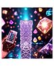 WOLTAX Crystal Diamond Touch LED Table Lamp for Kids & Home | USB Rechargeable Decorative Night Light | Touch Control Mood Lamp