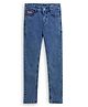 CHILINS Denim Woven Washed Jeans - Blue
