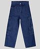 CHILINS Denim Woven Washed Cargo Jeans - Blue