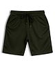 CHILINS Knit Solid Shorts - Dark Green