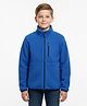 ALAN JONES Knit Full Sleeves Solid Light Winter Jacket - Blue