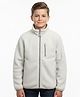 ALAN JONES Knit Full Sleeves Solid Light Winter Jacket - Light Grey