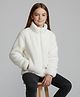 ALAN JONES Knit Full Sleeves Solid Light Winter Jacket - Off White