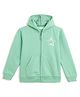 ALAN JONES Cotton Blend Knit Full Sleeves Star Printed Light Winter Hooded Jacket - Mint Green