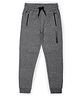 ALAN JONES Cotton Blend Knit Solid Joggers - Dark Grey Marl