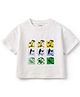 Kidbea 100% Bamboo Half Sleeves Beach Theme Printed Tee - White