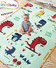 Intellibaby Premium Dino Discovery Crawling Play Mat for Babies |Double-Sided (City-Scape Vehicles & Dinosaur Theme) |6x4 ft 8 mm Thick |  Waterproof, Anti-Slip & Grip |Indoor & Outdoor|BIS Certified