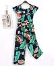 Mark & Mia Sleeveless Floral Printed Jumpsuit - Green