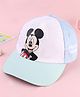 Pine Kids Disney Cotton Woven Summer Cap With Mickey Mouse Graphics Multicolor - Diameter 21 cm