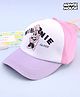 Babyhug Disney 100% Cotton Woven Summer Cap With Minnie Mouse Graphics Multicolour - Diameter 18 cm