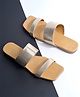 NZS Metallic Textured Sandals - Golden