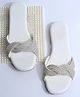NZS Beads Embellished Sandals - White