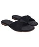 NZS Cross Strap Designed Sandals - Black