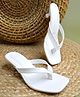NZS Solid Heels Sandals - White