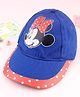 Bbayhug Disney Cotton Woven Summer Cap With Minnie Mouse Graphics Multicolor - Diameter 17 cm