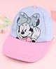 Babyhug Disney Summer Cap With Minnie Mouse Graphics Multicolor - Diameter 17 cm