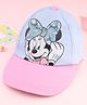 Babyhug Disney Summer Cap With Minnie Mouse Graphics Multicolor - Diameter 17 cm