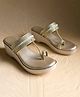 NZS Stone Embellished Strap  Sandals - Golden