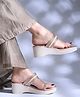 NZS Stone Embellished Strap  Sandals - Rose Gold