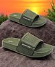 TRV Adventure Text Designed Anti Slip Sliders - Olive