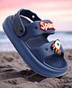 TRV Space Theme Applique Detailed Perforated Slingback Clogs - Blue