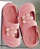 TRV Floral Applique Detailed Slingback Clogs - Pink