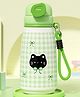Little Surprise Box Checks Print Stainless Steel Water Bottle Green - 720 ml