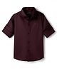 Ruff Satin Woven Full Sleeves Solid Colour Shirt - Wine