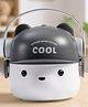 Cool Bear with Headphones Stainless Steel Lunch Box-Grey |800ml + 200 ml|1 Large Compartment with small container|Perfect for School & Outdoor