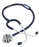 BPL Medical Technologies ST-03 Brass Dual Adult Chest Piece Stethoscope - Blue