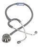 BPL Medical Technologies ST-06 Stainless Steel Dual Premium Adult Chest Piece Stethoscope - Grey